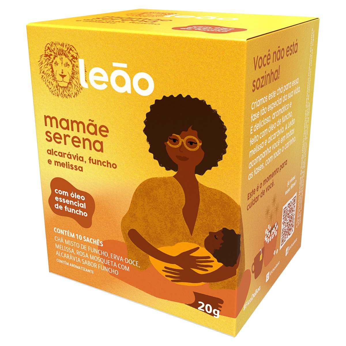 その他 CHAM HONEY 210g Chá Leão Mamãe Serena Melissa ,Alcarávia E Funcho Sachê C/ 10 Unid